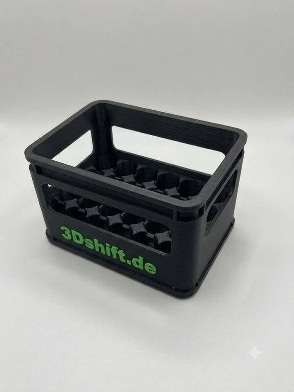 Stapelbare Hubi-Kiste für 24 kleine Flaschen – Personalisierbar | 3DShift
