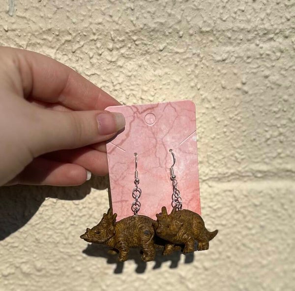 Dino earrings