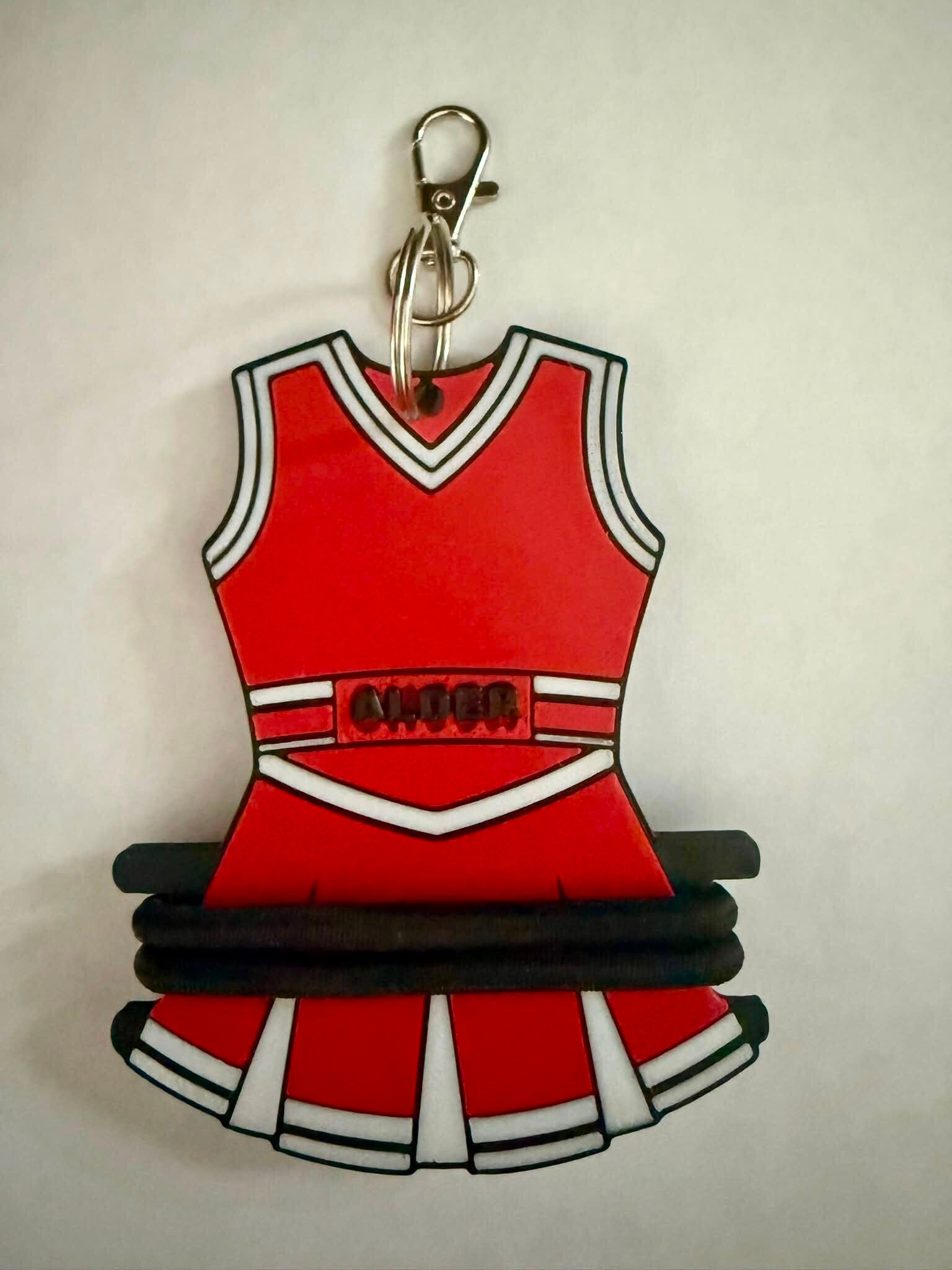 Custom Cheer Hair Tie Bag Tag