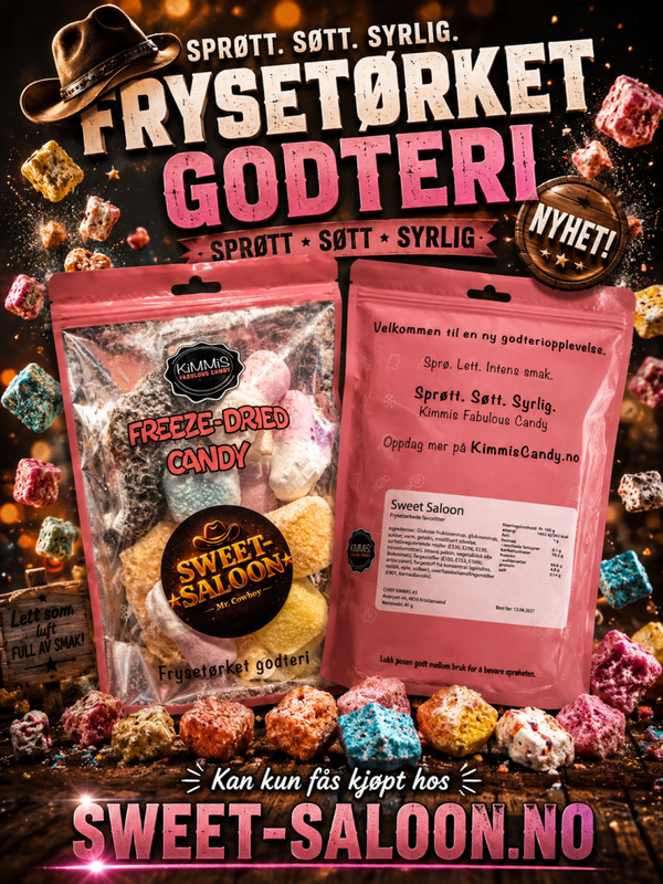 🍬 FRYSETØRRET GODIS – SWEET-SALOON EDITION! 💥