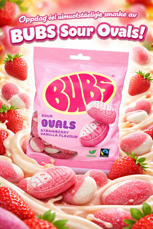 BUBS Ovals Strawberry & Vanilla