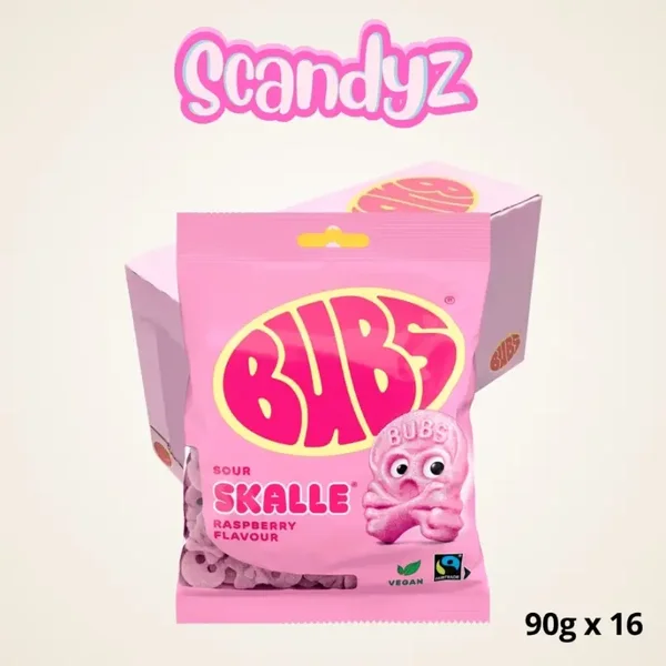 Bubs Raspberry Skalle 90g