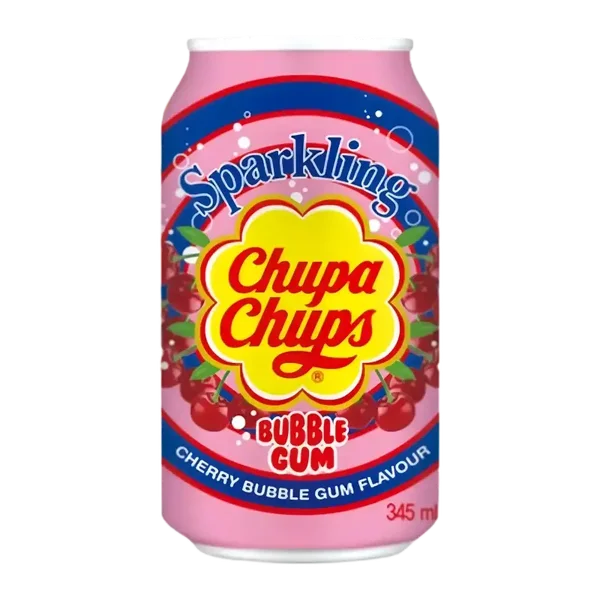 CHUPA CHUPS SPARKLING CHERRY BUBBLE GUM FLAVOUR