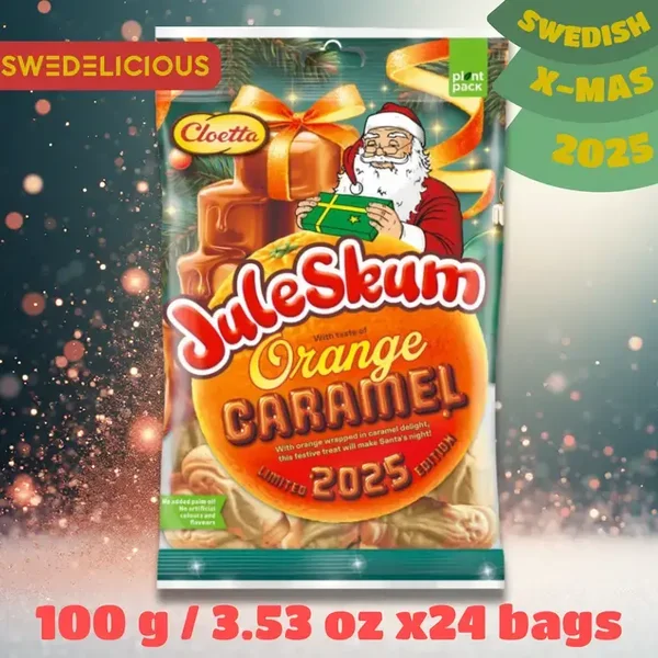 Foam Santas Orange Caramel