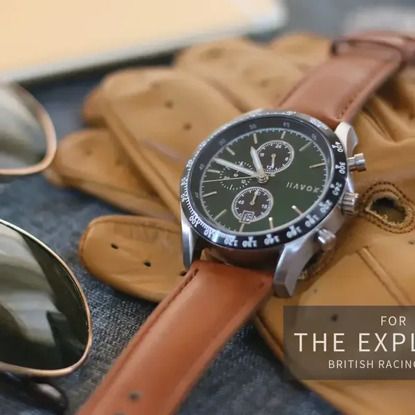 Elliot Havok-British Green Racer Kronograf - 42mm