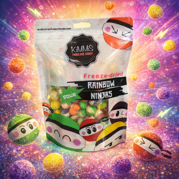 Rainbow Ninjas Sour – Frysetørket Skittles
