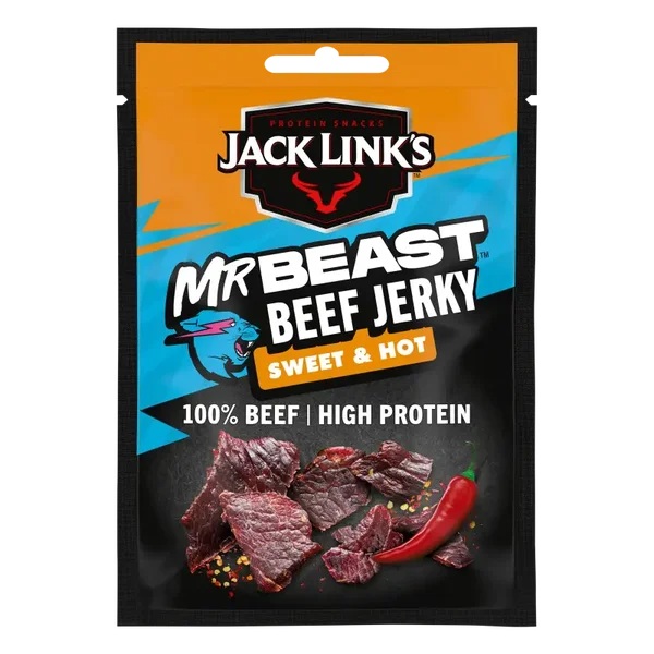 JACK LINK’S MR BEAST SWEET & HOT BEEF JERKY