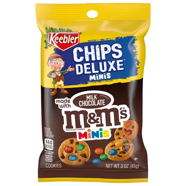 KEEBLER GRAB ‘N GO CHIPS DELUXE M&M’S COOKIES