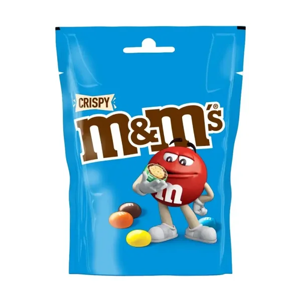 m&m’S CRISPY MILK CHOCOLATE BITES POUCH BAG