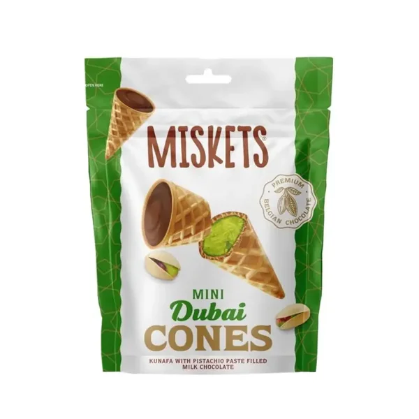 MISKETS CONES DUBAI MILK PISTACHIO