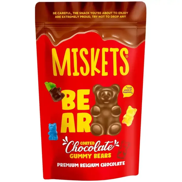 MISKETS MILK CHOCOLATE COATED JELLY BEAR