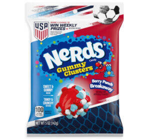 NERDS BERRY PUNCH RUSH GUMMY CLUSTERS LIMITED EDITION PEG BAG
