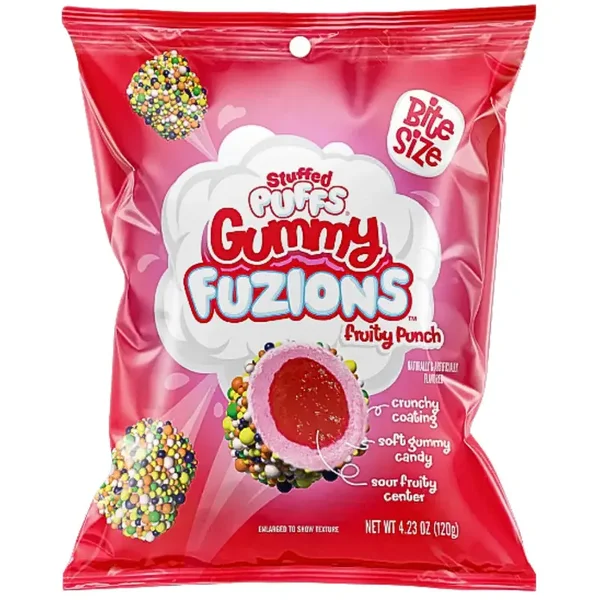 STUFFED PUFFS GUMMY FUZIONS FRUITY PUNCH