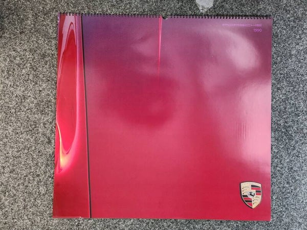 Porsche Kalender 1990 mit Sammlermünze
