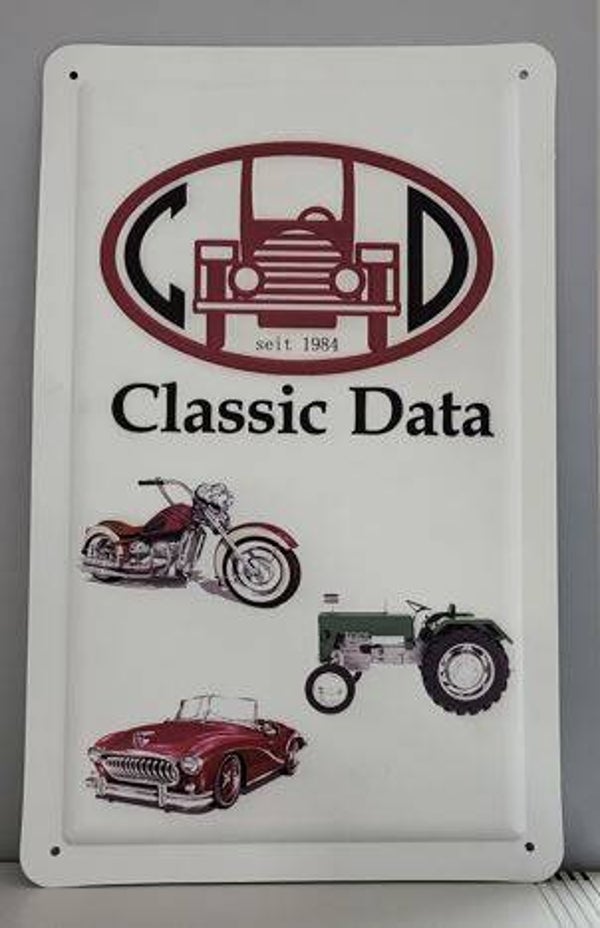 Blechschild "Classic Data"