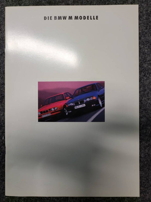 Originalprospekt "Die BMW M Modelle"