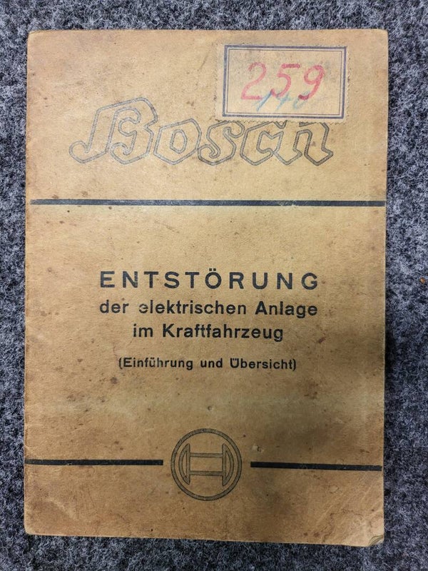 Original Bosch Anleitung "Entstörung der elektrischen Anlage im Kraftfahrzeug"