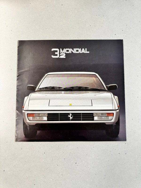 Ferrari Mondial 3.2 Original Prospekt 11/1985