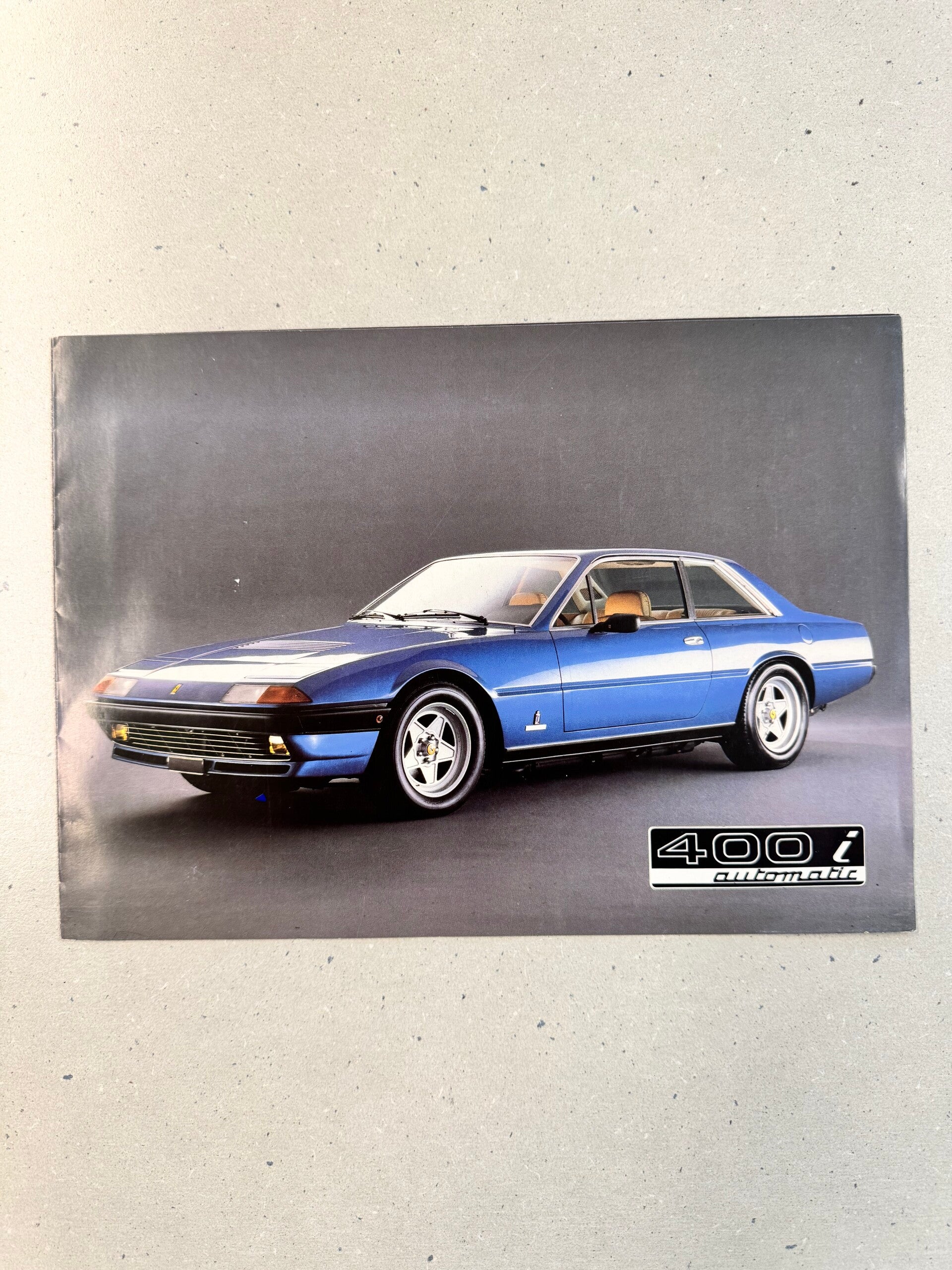 Ferrari 400i Automatic Original Prospekt 03/1983
