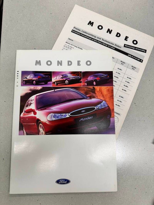 Ford Mondeo 1998 Original Prospekt