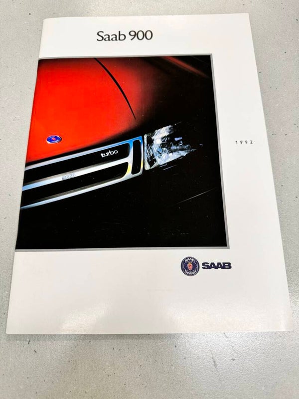 Saab 900 1992 Original Prospekt