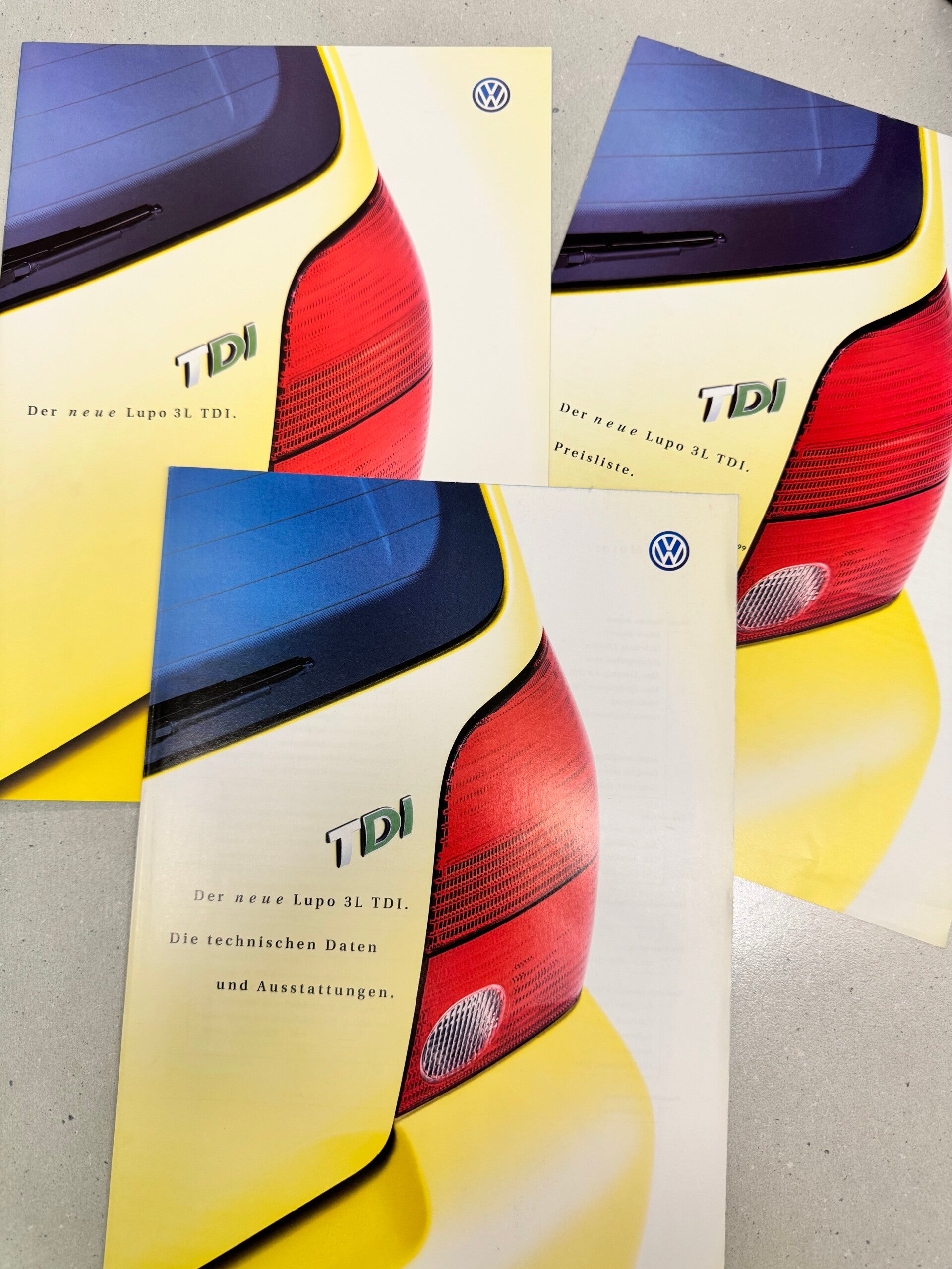 Der Neue Lupo 3L TDI Ausgabe 10/1999 Original Prospekt