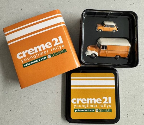 Modell Set Creme21 Jübiläumsedition 2012 Blitz 1,75 t und Mini Mk I