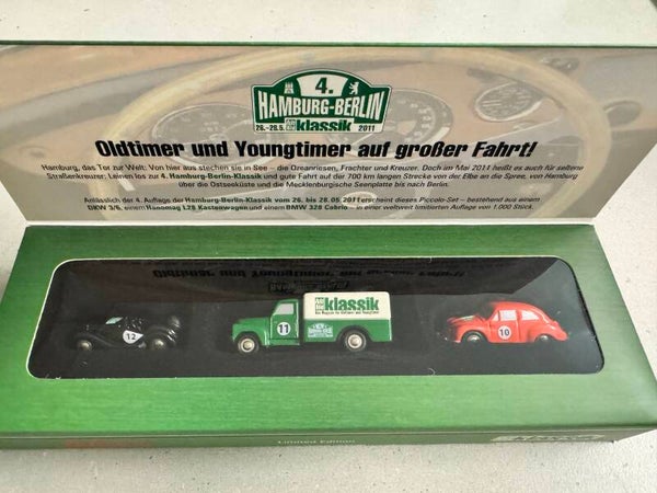 Schuco Limited Edition Piccolo Set DKW 3/6, Hanomag L28 Kastenwagen und DKW 3/6