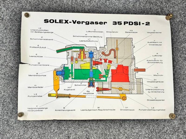 Zeichnung SOLEX-Vergaser 35 PDSI-2