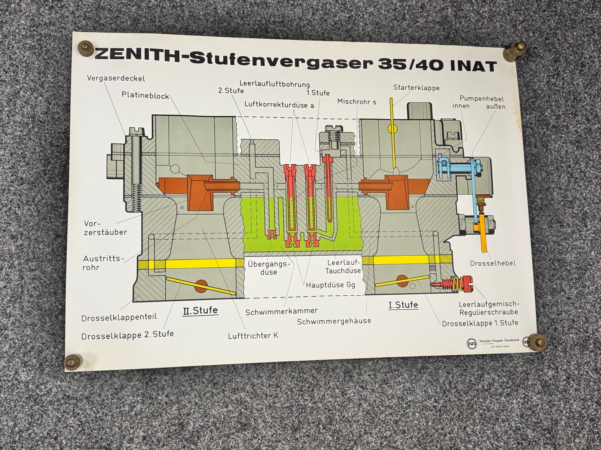 Zeichnung ZENITH-Stufenvergaser 35/40 INAT