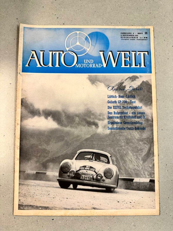 Auto- und Motorradwelt 5. September Heft 1952
