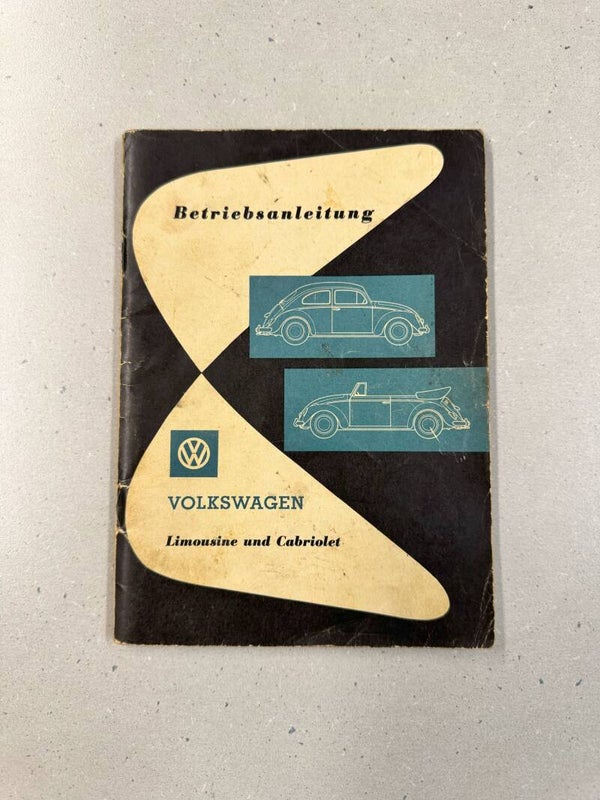 Volkswagen- Limousine und Cabriolet Betriebsanleitung