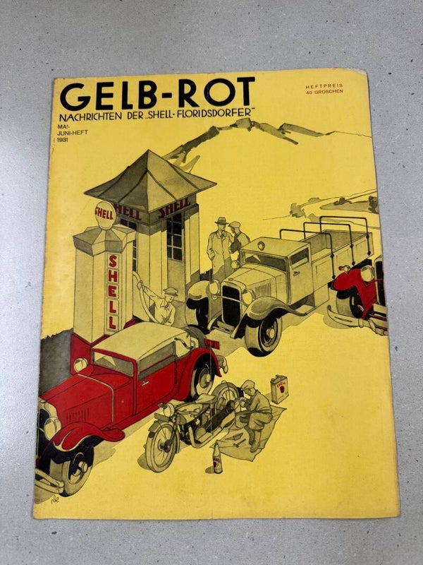 Gelb Rot-Nachrichten der Shell-Floridsdorfer Mai-Juni Heft 1931