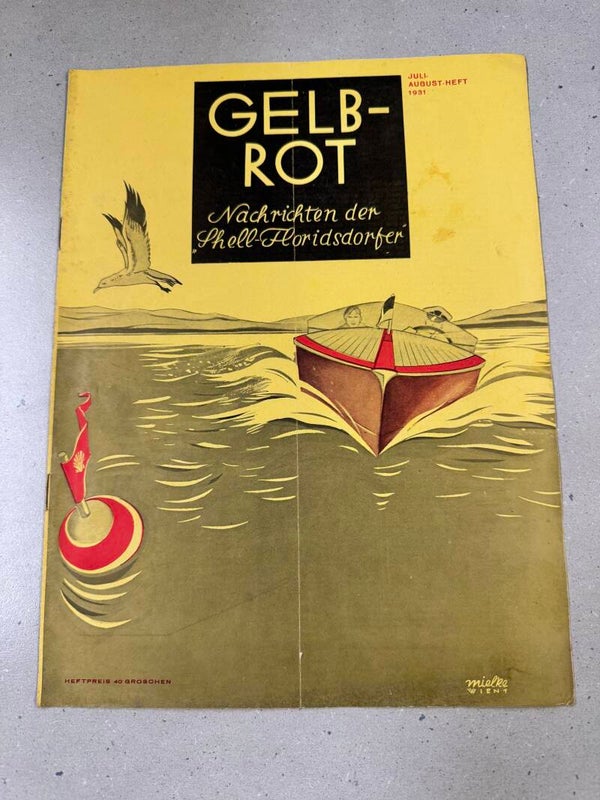 Gelb Rot Nachrichten der Shell-Floridsdorfer Juli-August Heft 1931