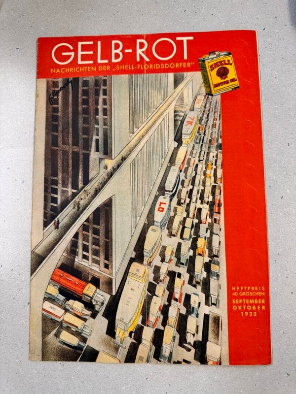 Gelb Rot Nachrichten der Shell-Floridsdorfer Sep-Oktober Heft 1932