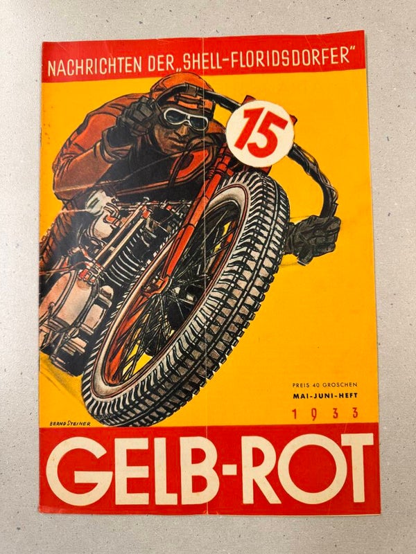 Gelb Rot Nachrichten der Shell-Floridsdorfer Mai-Juni Heft 1933