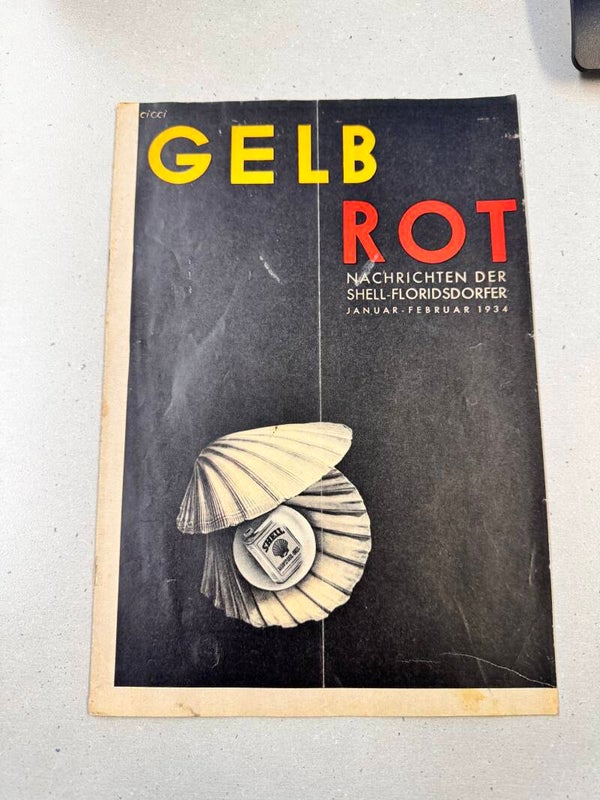 Gelb Rot-Nachrichten der Shell-Floridsdorfer Januar-Februar Heft 1934