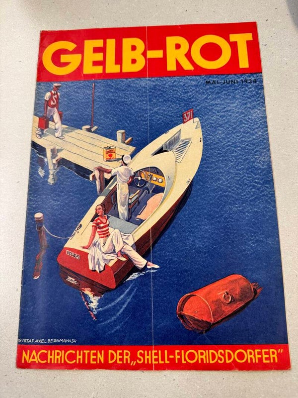Gelb Rot Nachrichten der Shell-Floridsdorfer Mai-Juni Heft 1934