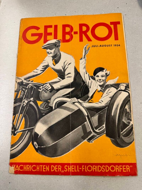 Gelb Rot Nachrichten der Shell-Floridsdorfer Juli-August Heft 1934
