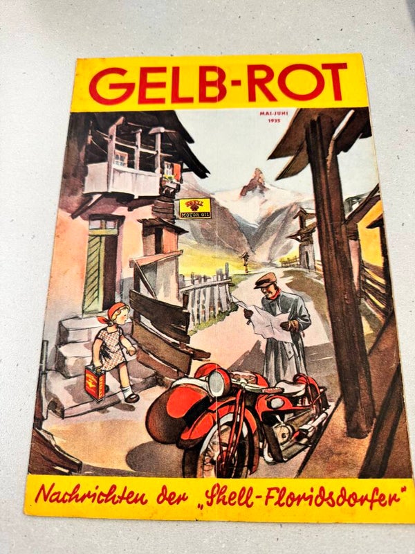 Gelb Rot-Nachrichten der Shell-Floridsdorfer Mai-Juni Heft 1935