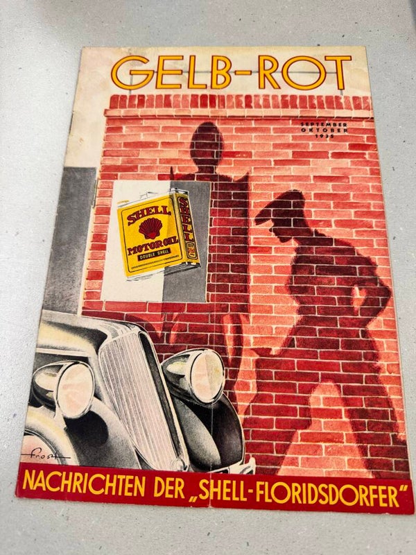 Gelb Rot-Nachrichten der Shell-Floridsdorfer September-Okt Heft 1935