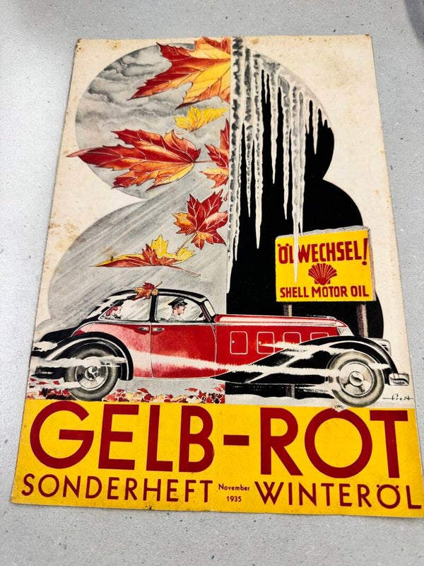 Gelb Rot Nachrichten der Shell-Floridsdorfer November Sonderheft 1935
