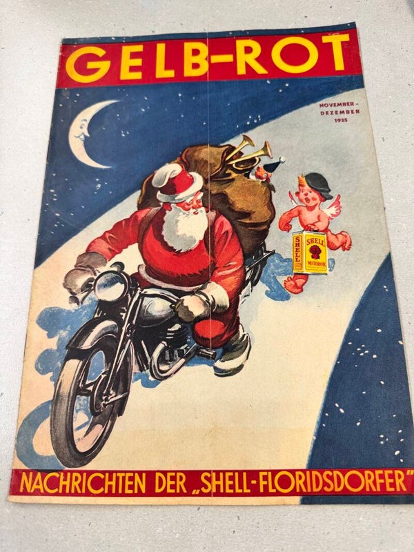 Gelb Rot Nachrichten der Shell-Floridsdorfer November-Dez Heft 1935