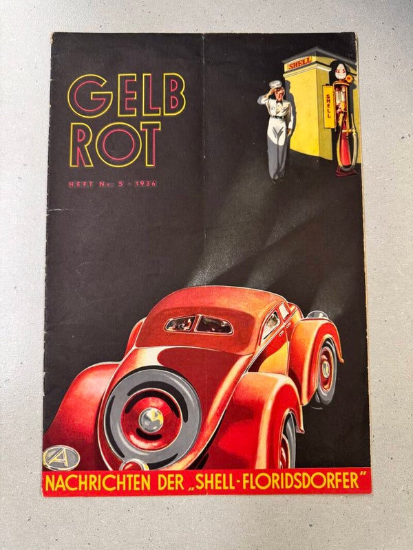 Gelb Rot-Nachrichten der Shell-Floridsdorfer Heft Nr. 5 1936