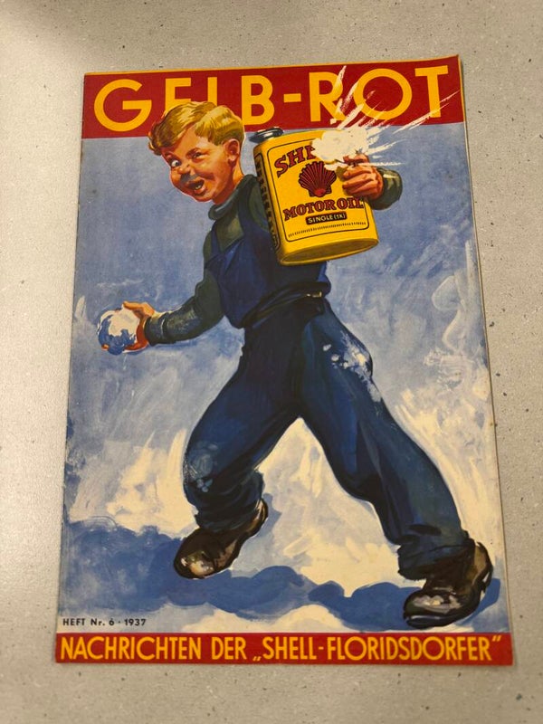 Gelb Rot-Nachrichten der Shell-Floridsdorfer Heft Nr. 6 1937
