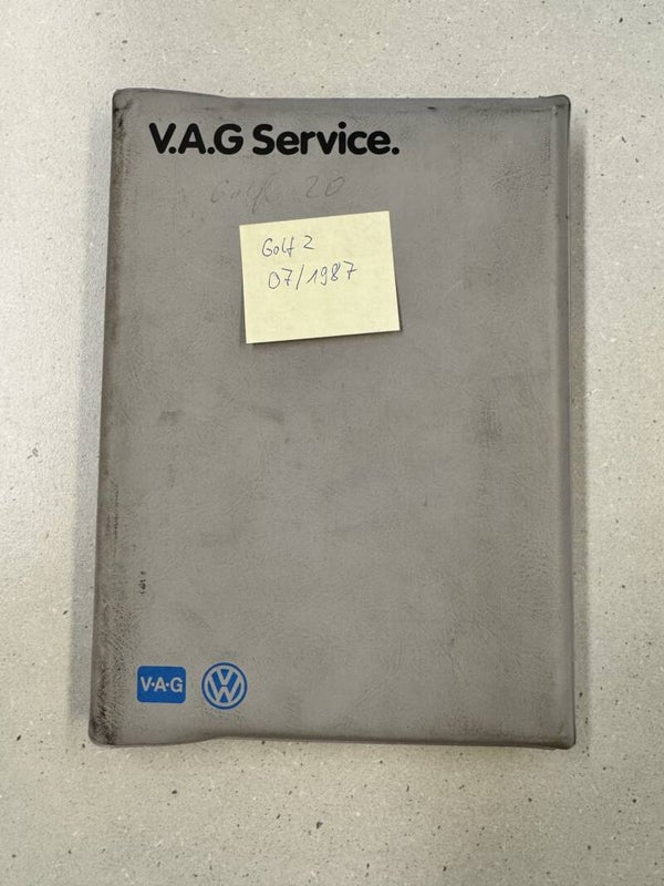 V.A.G Service Golf 2 07/1987 Mappe