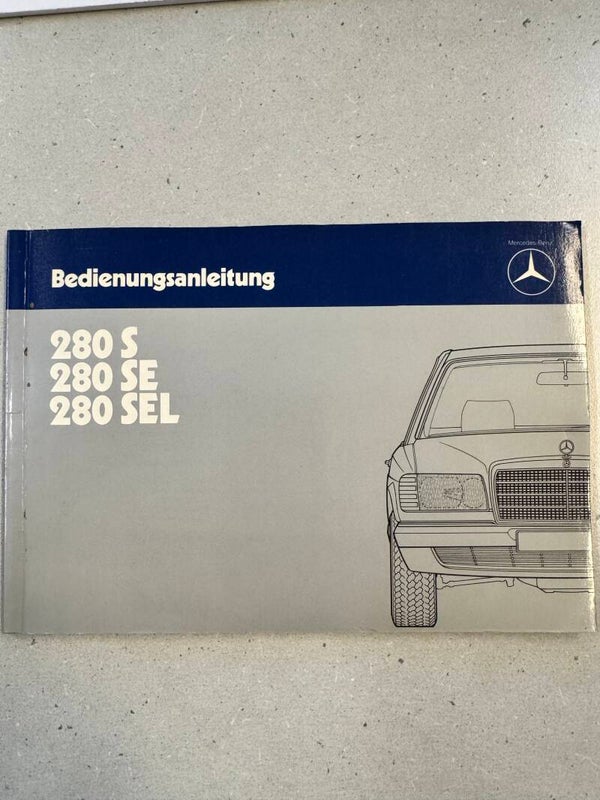 Mercedes-Benz Bedienungsanleitung 280S, 280 SE, 280 SEL
