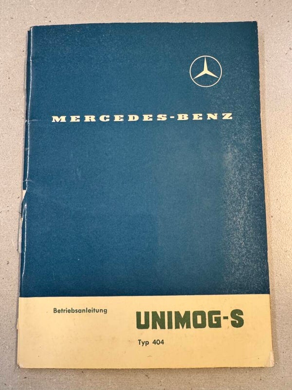 Mercedes-Benz Unimog-S Typ 404 Betriebsanleitung