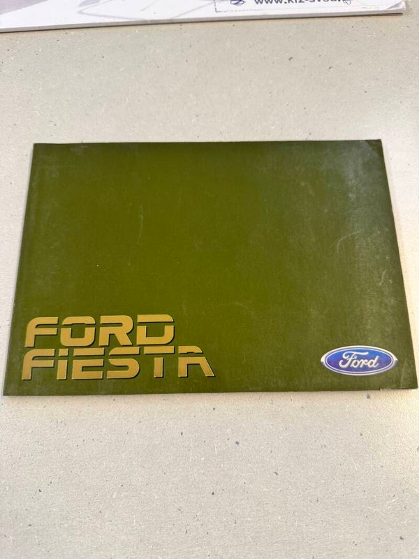 Ford Fiesta Bedienungsanleitung 1987