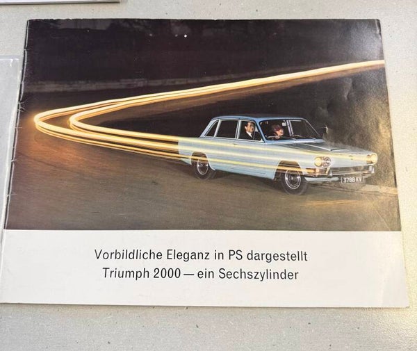 Vorbildliche Eleganz in PS dargestellt- Triumph 2000- ein Sechszylinder